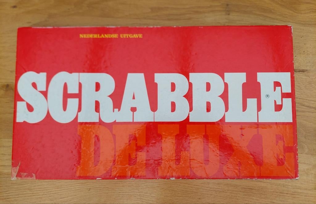 Scrabble de Luxe., Hobby en Vrije tijd, Een of twee spelers, Ophalen of Verzenden, Gebruikt