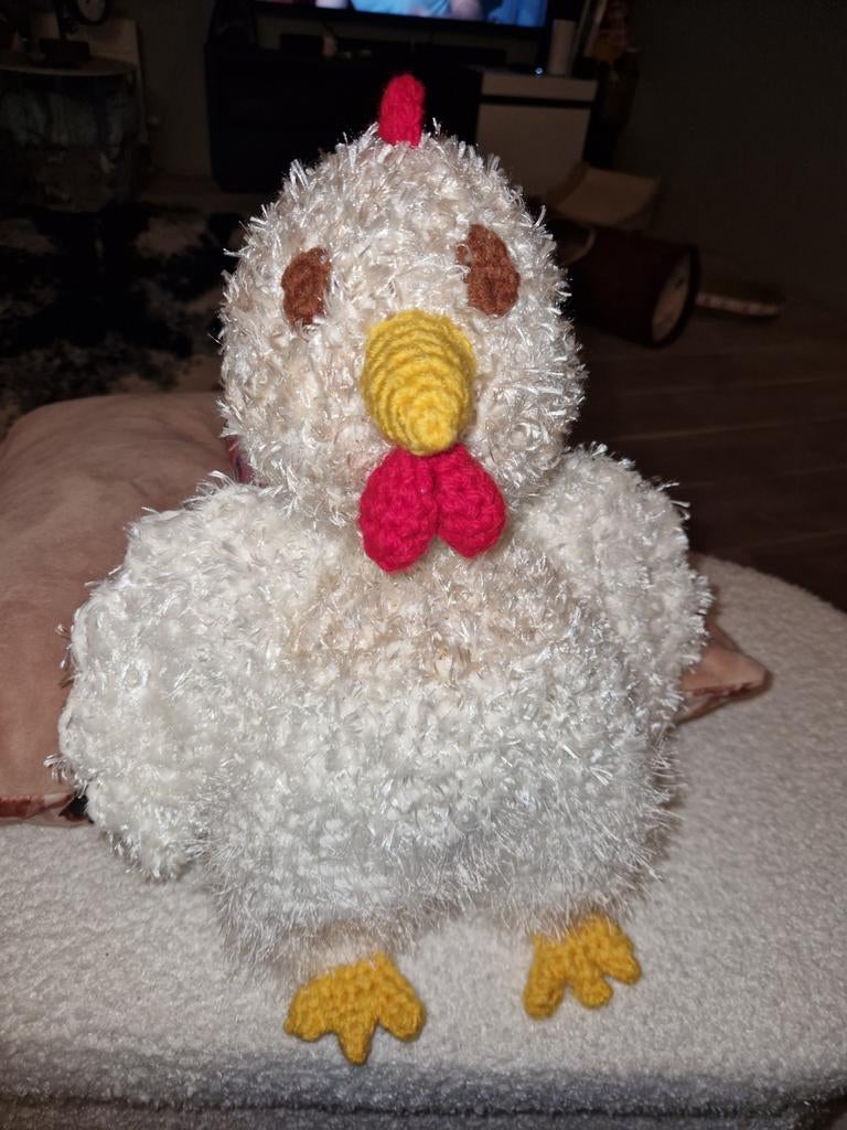Gehaakte Kip Knuffel - Handgemaakt en Uniek, Ophalen of Verzenden
