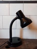 vintage bureau lamp zwart flexibele slang space age jaren 80, Ophalen