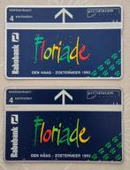 Set floriade telefoonkaart rode E en gele E, Ophalen of Verzenden