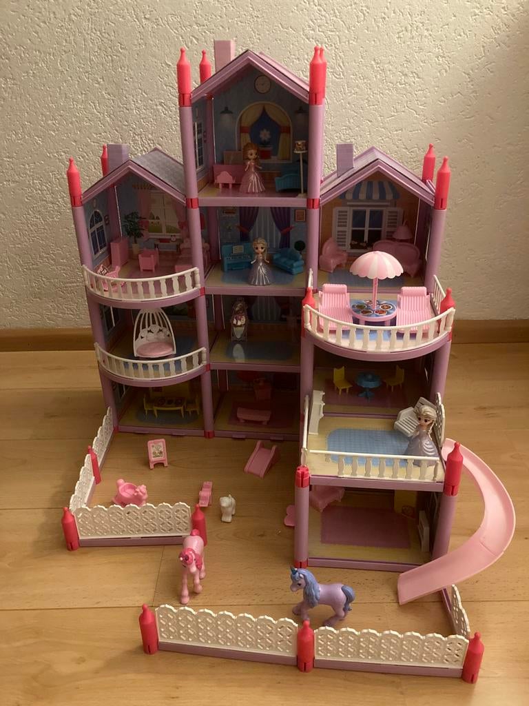 Leuk compleet poppenhuis voor veel speelplezier, Ophalen of Verzenden, Zo goed als nieuw, Poppenhuis