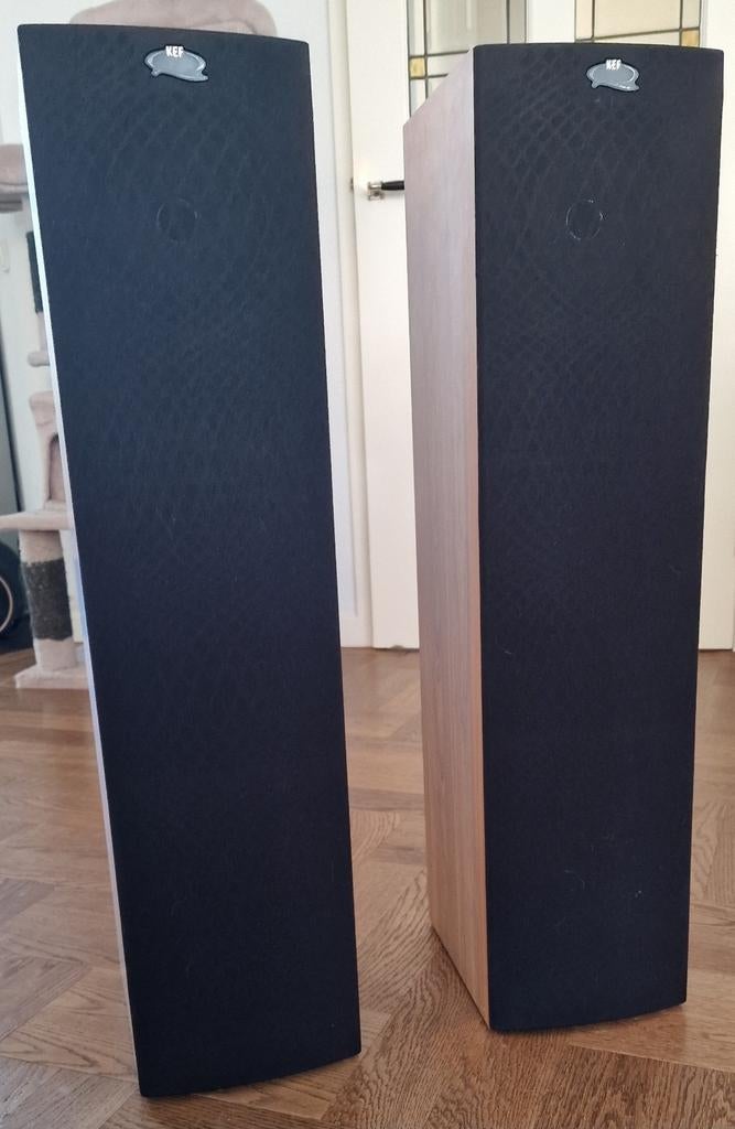 KEF Q55 Vloerstaande Speakers - Geweldig Geluid!, Ophalen, Zo goed als nieuw, Front, Rear of Stereo speakers, Overige merken
