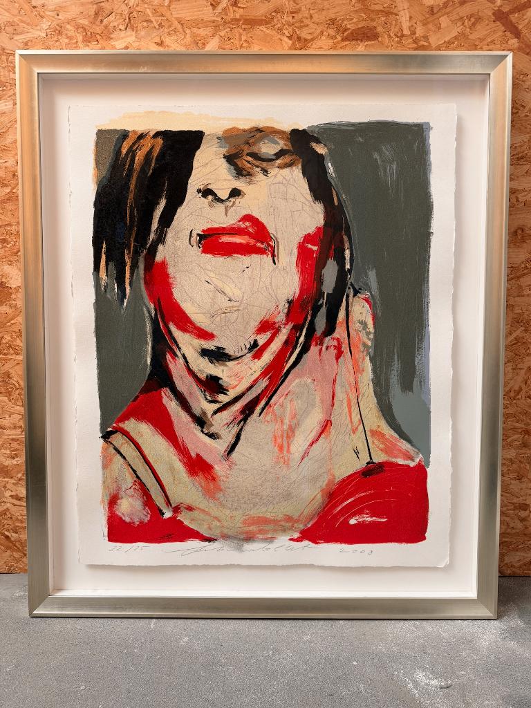 Litho Lita Cabellut 'Marina Abramovic', Antiek en Kunst, Kunst | Schilderijen | Klassiek, Ophalen