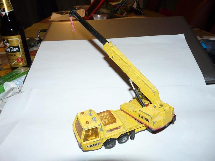 Matchbox Super Kings nr. K-12 Hercules Mobiele Kraan, Hobby en Vrije tijd, Modelauto's | 1:43, Gebruikt, Auto, Matchbox, Ophalen