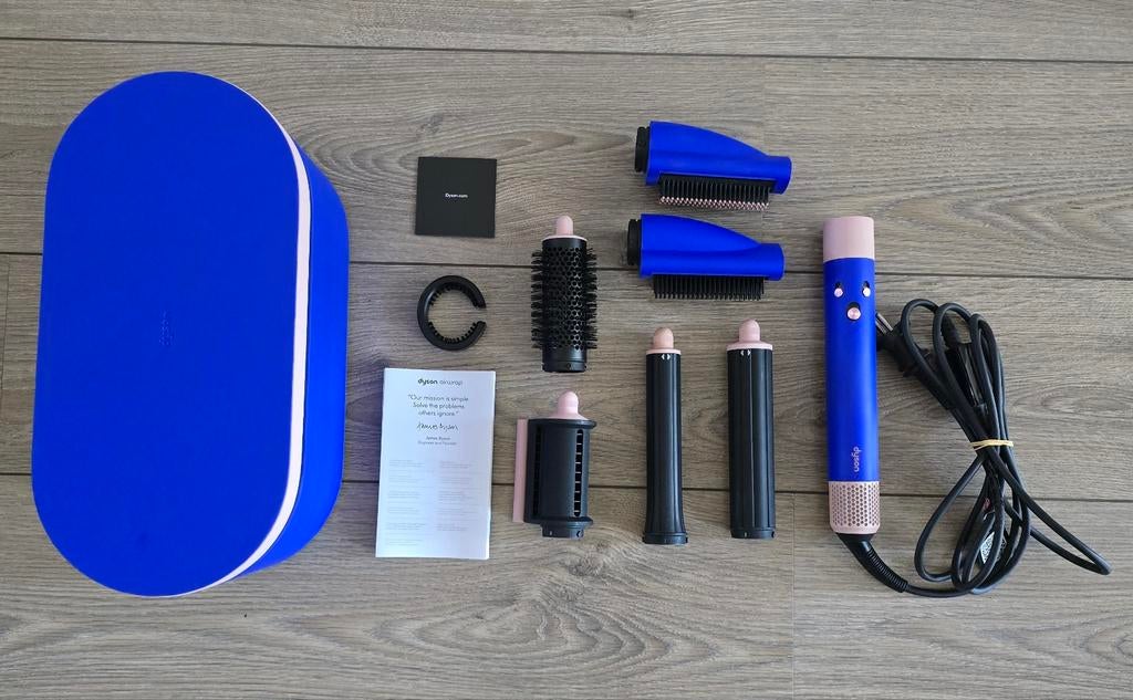 Dyson Airwrap Complete Long - Blauw/Rosé, Ophalen of Verzenden, Zo goed als nieuw, Haarverzorging