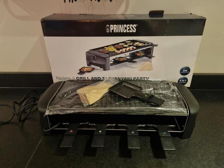 Princess Raclette & Grill - Gourmetset zo goed als nieuw, Witgoed en Apparatuur, Gourmetstellen, Zo goed als nieuw, 4 t/m 7 personen