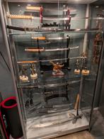 Vitrine kast te koop zonder inhoud goede kwaliteit, Ophalen, 50 tot 100 cm, Zo goed als nieuw, 150 tot 200 cm