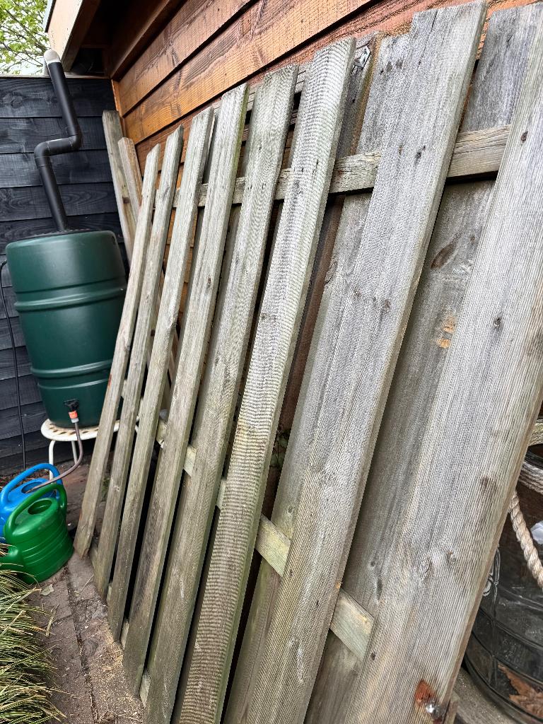 schutting, Tuin en Terras, Schuttingen, Ophalen, Minder dan 3 meter, Hout, 1 tot 2 meter