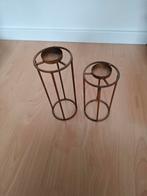 2 kandelaars, Ophalen of Verzenden, Overige materialen, Minder dan 25 cm