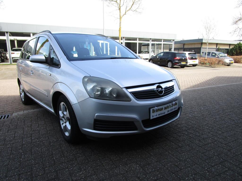 Opel Zafira 1.8 2005 Grijs 7 Zitter Airco ijskoud rijdt 100%, Auto's, Opel, Bedrijf, Zafira, ABS, Airbags, Airconditioning, Boordcomputer