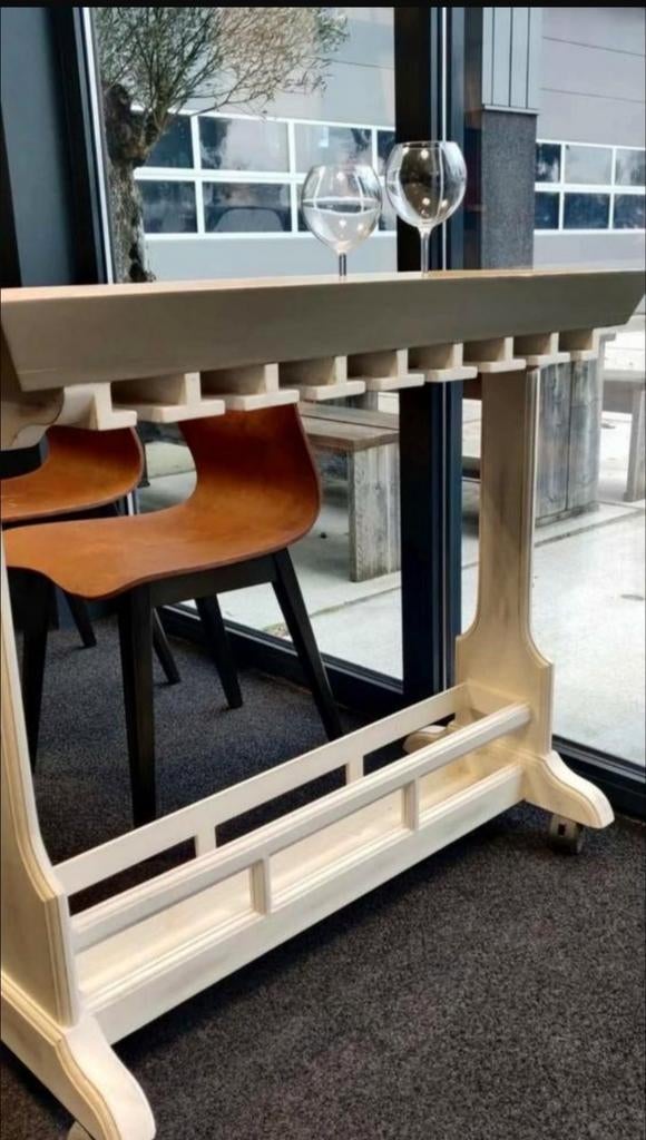 Mooie keuken trolley / bijzettafel glazen, flessen wijn etc, Huis en Inrichting, Beige, Zo goed als nieuw, Minder dan 100 cm, 25 tot 50 cm