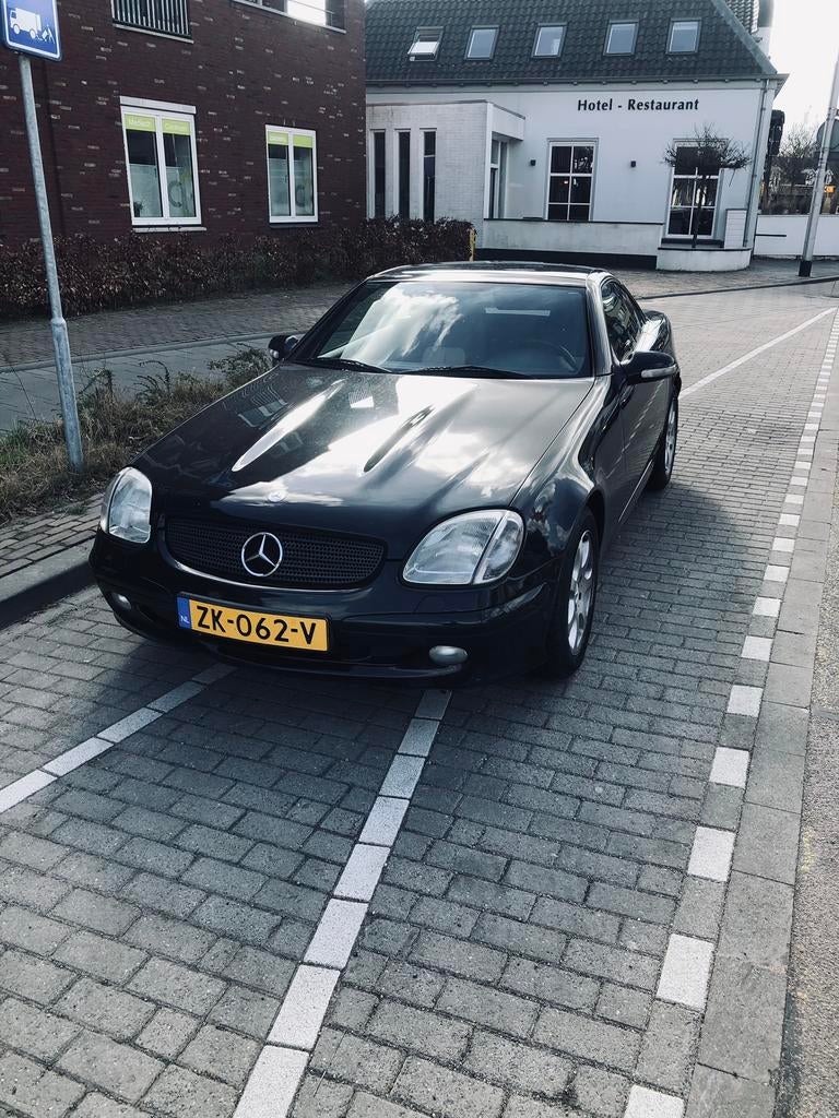 Mercedes-Benz 320 SLK  2001, Auto's, 1325 kg, Cabriolet, Zwart, 3199 cc