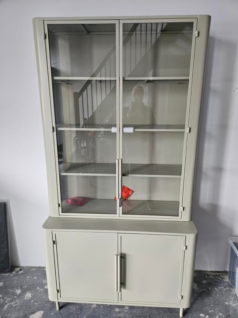 Nieuwe BePureHome Stalen Cabinet Kast, Huis en Inrichting, Kasten | Vitrinekasten, Met deur(en), Nieuw, Glas, Modern industrieel