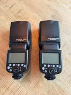 2x Godox V860II Nikon TTL Flitser + Lader | Gebruikt, Audio, Tv en Foto, Fotografie | Flitsers, Ophalen, Gebruikt, Nikon, Kantelbaar
