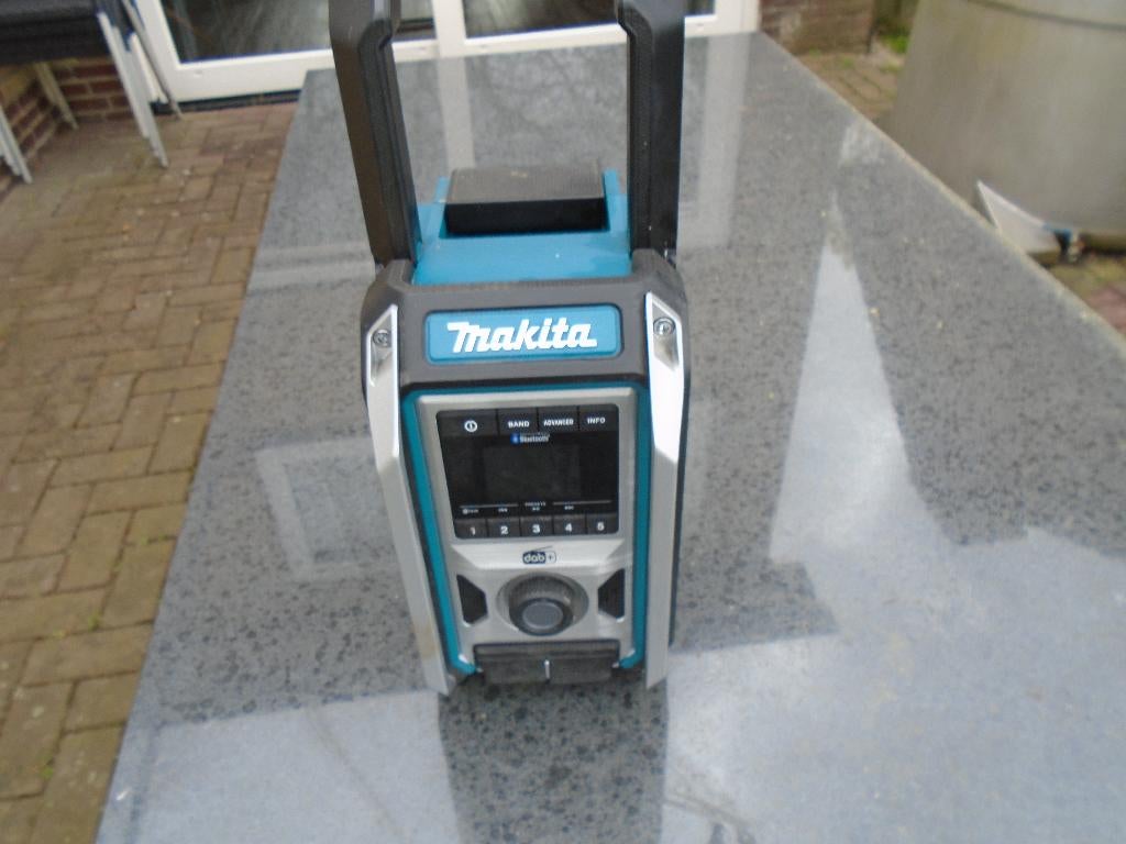 Makita radio, bouwradio, radio. Makita DMR115., Audio, Tv en Foto, Radio's, Ophalen, Gebruikt, Bouwradio