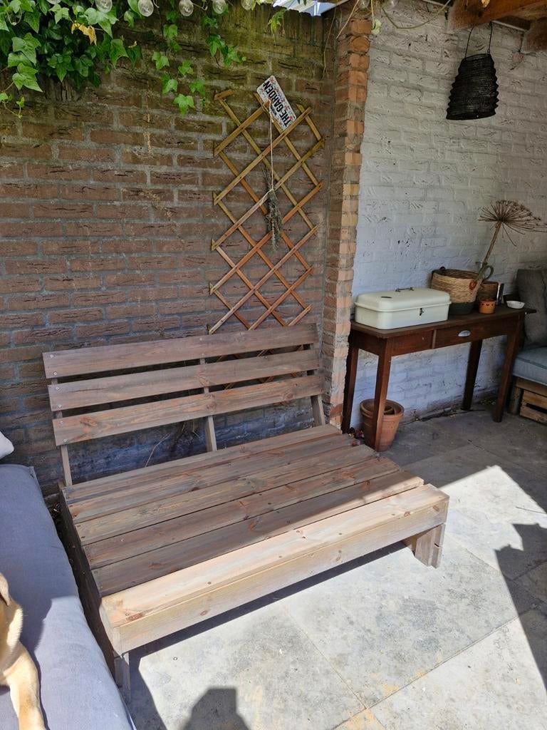 Palletbank / tuinbank Lucca (van de Leen Bakker), Ophalen, Gebruikt, Hout