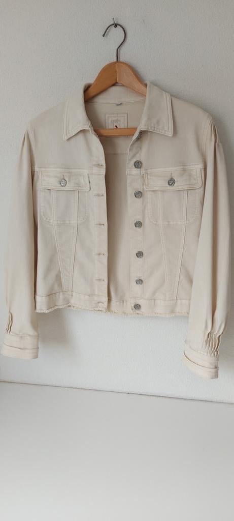 Florez jeansjasje  mt L nieuw, Maat 38/40 (M), Beige, Nieuw, Ophalen of Verzenden