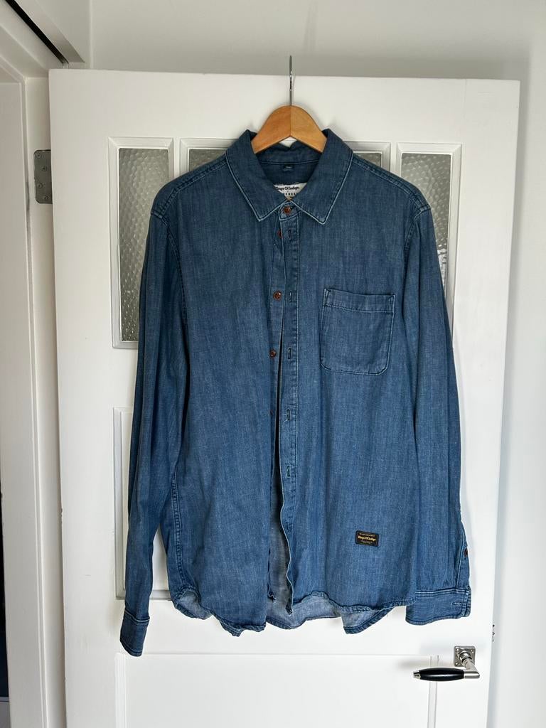 Labfresh denim overhemd XXL, Ophalen of Verzenden, Zo goed als nieuw, Blauw, Overige halswijdtes