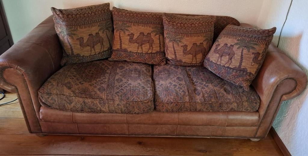 inrichting, Huis en Inrichting, Banken | Bankstellen, Ophalen, Driepersoons, 75 tot 100 cm, Zo goed als nieuw