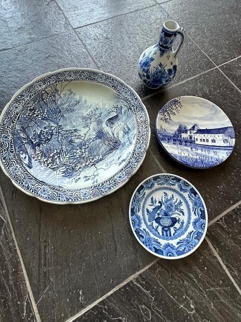 delfts blauw borden set, Ophalen of Verzenden