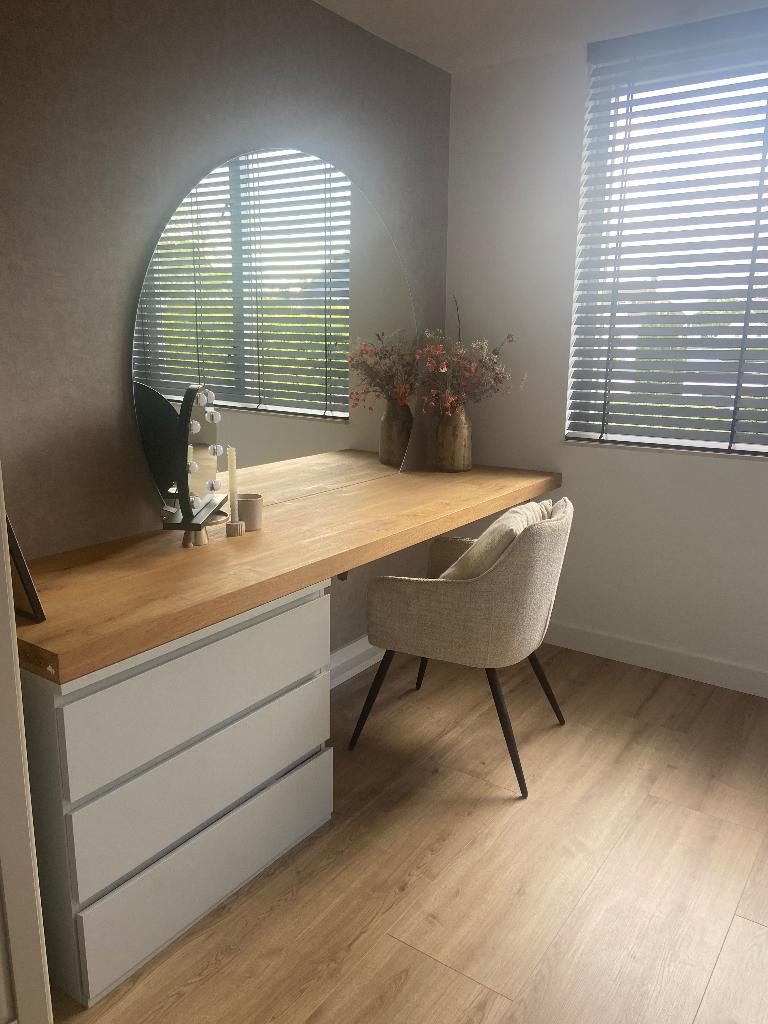 Spiegel, Huis en Inrichting, Woonaccessoires | Spiegels, Ophalen, Rond, 125 cm of meer, Zo goed als nieuw