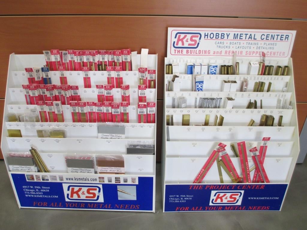 K&S Rekken met Koper Aluminium Messing grote voorraad, Ophalen, Nieuw, 1:32 tot 1:50