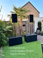 Geluidset KME, Beyma, DAP, Dynacord, EV, RCF,  JBL,  Crest, Ophalen, Gebruikt, 1000 watt of meer, P.A.