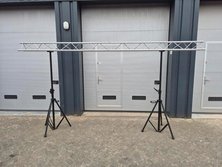 2x windup statief met 4 meter truss, Muziek en Instrumenten, Licht en Laser, Gebruikt, Overige typen, Ophalen