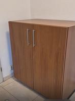 Bureau met ordnerkast in hout en metaal, Ophalen of Verzenden, Zo goed als nieuw, Bureau