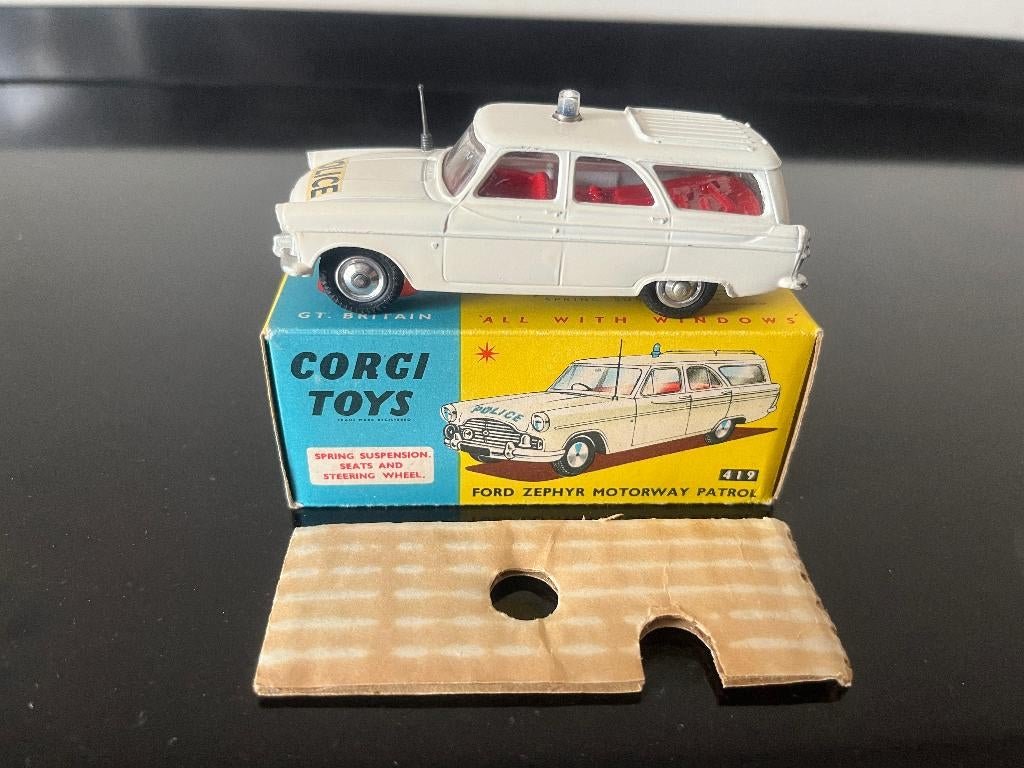 Corgi Toys #419 Ford Zephyr Motorway Patrol, Ophalen of Verzenden, Nieuw, Auto, Corgi