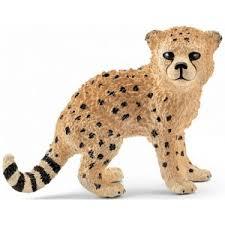 Schleich 14747 cheetah jong, dierfiguur, Ophalen of Verzenden, Zo goed als nieuw, Wild dier, Beeldje of Figuurtje