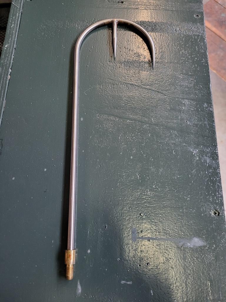 Rvs gaf ( nieuw ) voor zeevisserij gul kabeljauw, Ophalen of Verzenden, Nieuw, Minder dan 50 cm, Minder dan 100 cm