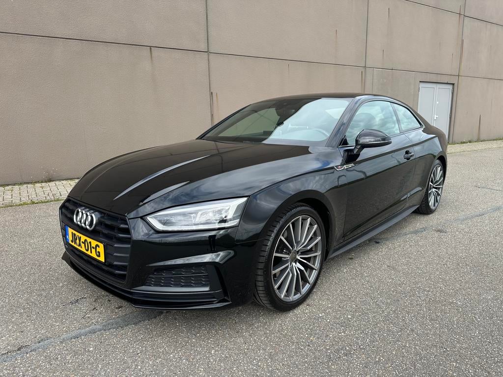 Audi A5 2.0 TFSI 3x S-Line Coupé S-Tronic Matrix B&O Audio, Auto's, Audi, 1984 cc, 4 stoelen, Zwart, Bedrijf