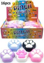 Partij squishy pinch family paws in display, ., Nieuw, Ophalen of Verzenden, .