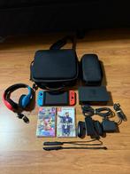 Nintendo Switch V2 2022 + Mario Kart 8 Deluxe & Accessoires, Spelcomputers en Games, Racen en Vliegen, Ophalen of Verzenden, Zo goed als nieuw