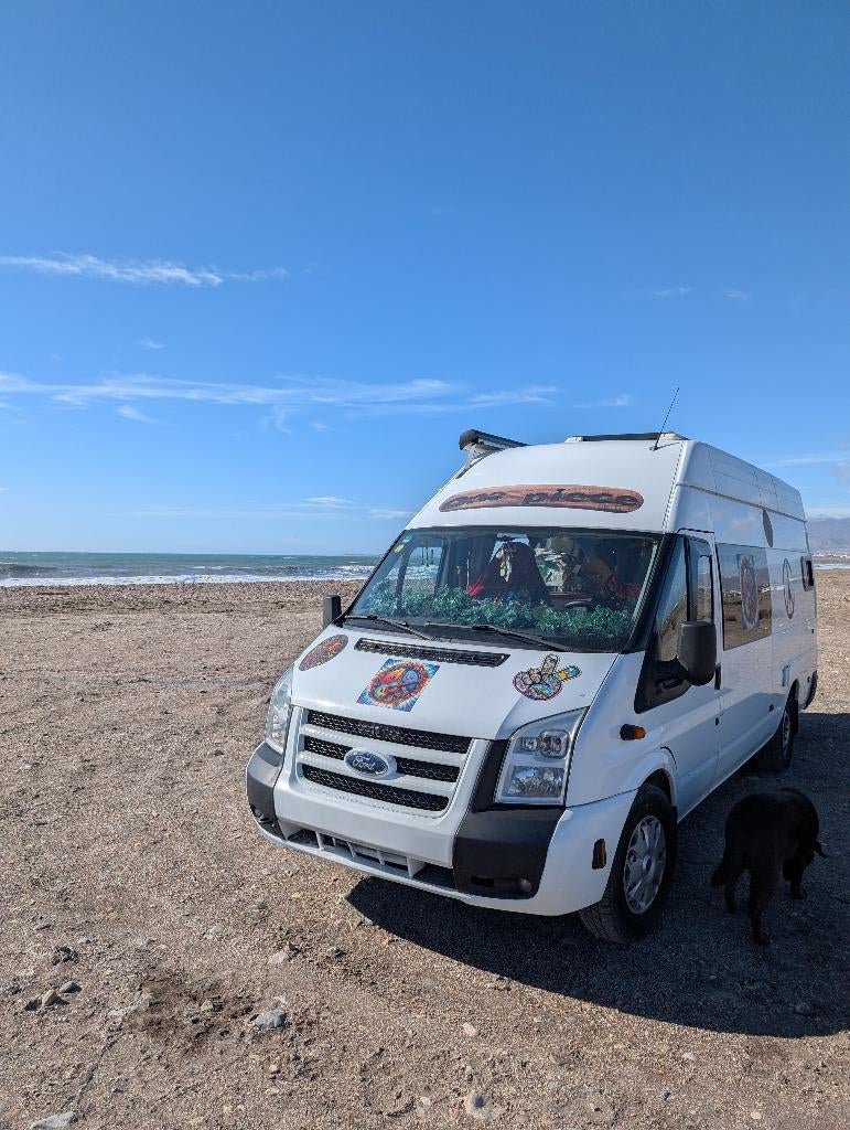 Zelfbouw Camperbus Ford transit 350, 5cilinders  euro 5,, Chemisch toilet, Buscamper of Camperbus, Ford, 6 tot 7 meter