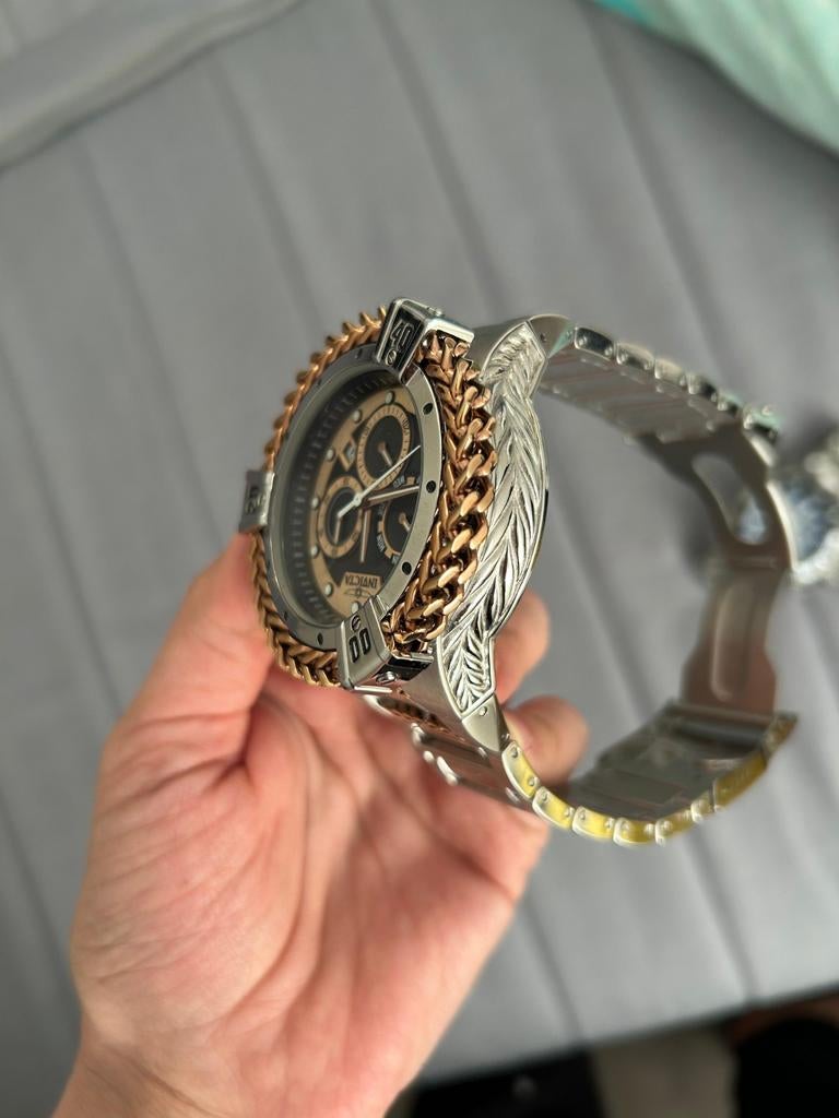 Invicta horloge heren, Ophalen of Verzenden, Nieuw, Staal, Overige merken