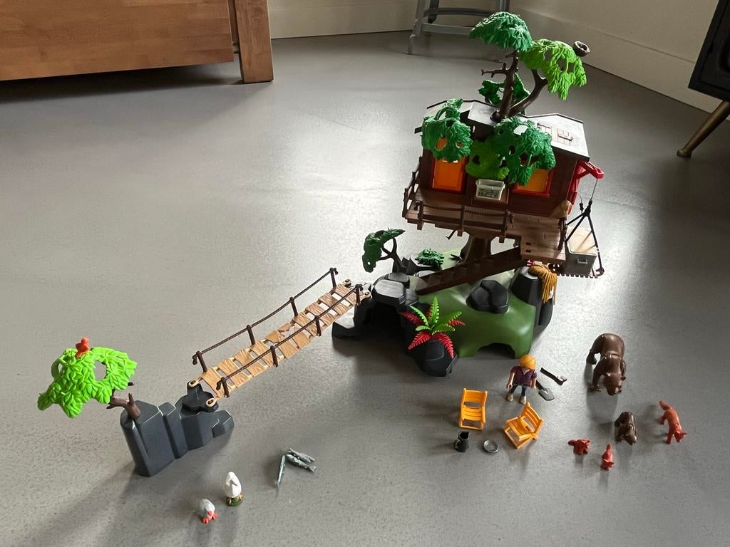 Playmobil 5557 Boomhut - Niet helemaal compleet, Kinderen en Baby's, Speelgoed | Playmobil, Ophalen, Gebruikt, Los playmobil