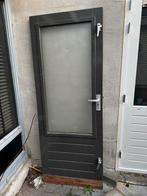 Deur 89x210cm met glas en klink, Doe-het-zelf en Verbouw, Deuren en Horren, Ophalen, Gebruikt, 80 tot 100 cm, Buitendeur