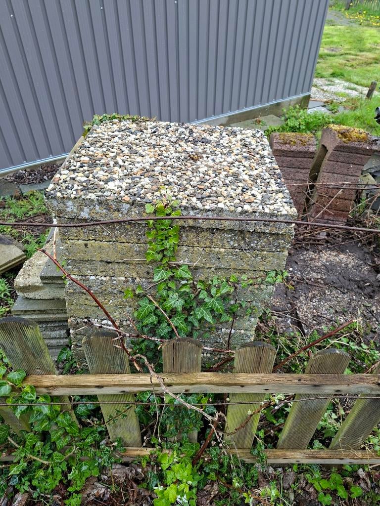 Grindtegels 50x50 cm en 35x35 cm gratis af te halen, Tuin en Terras, Tegels en Klinkers, Ophalen of Verzenden