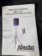 Alecto MPA-100 Mobiel Draadloos Omroepsysteem, Ophalen, Gebruikt, Overige typen, Draadloos