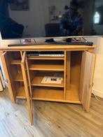 Klasiek hoek-TV Meubel Blank Eiken, Ophalen, Gebruikt, 100 tot 150 cm, Eikenhout