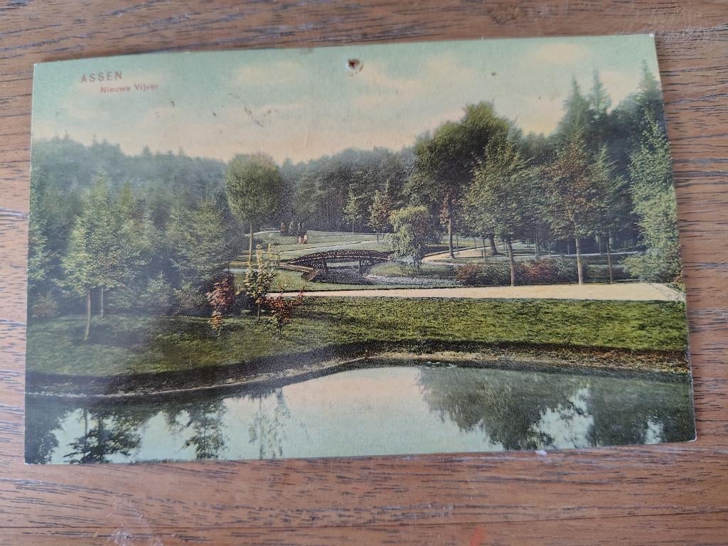 Assen Nieuwe Vijver, Verzenden, Voor 1920, Drenthe
