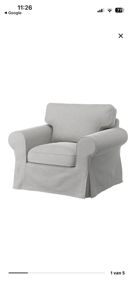 GEZOCHT; 2 witte hoezen ektorp, Huis en Inrichting, Banken | Sofa's en Chaises Longues, Ophalen of Verzenden, Zo goed als nieuw