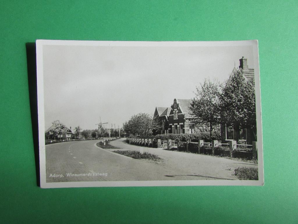 Adorp - Winsumerstraatweg 1950, Ophalen of Verzenden, 1940 tot 1960, Ongelopen, Groningen