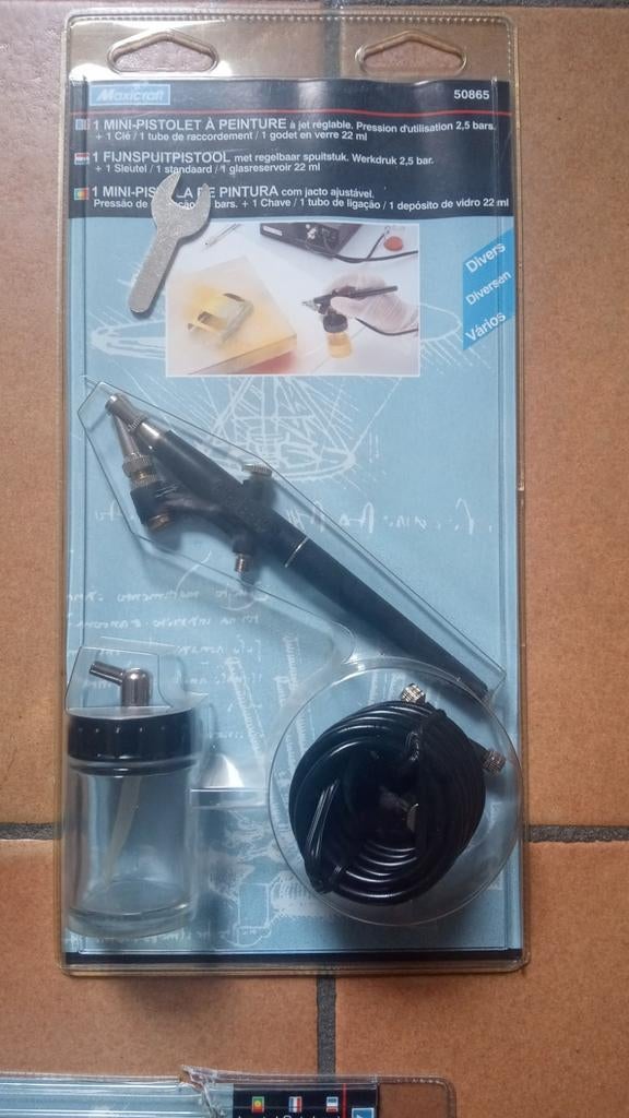 Airbrush set nog nieuw in de verpakking, Ophalen, Nieuw, 1:32 tot 1:50