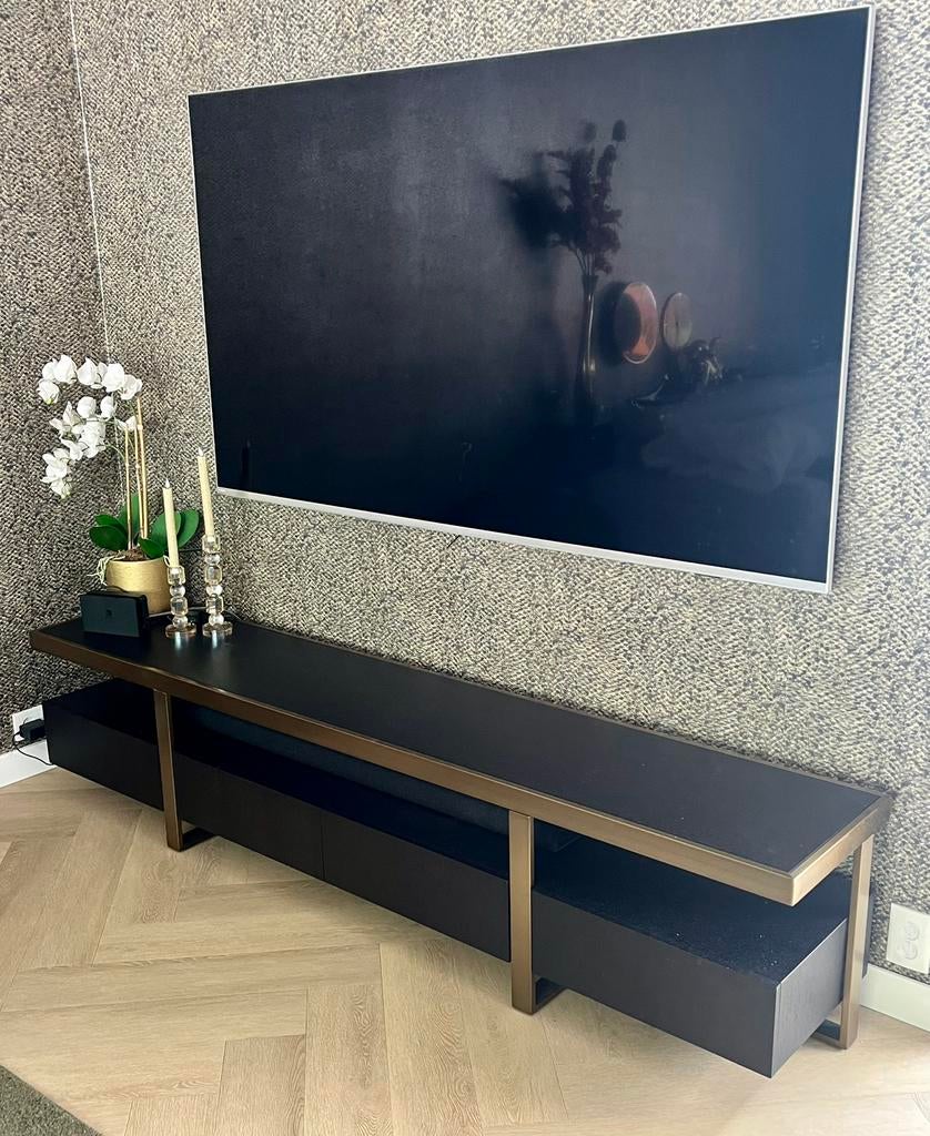 TV-meubel Richmond Diddley Eiken, 220cm, Huis en Inrichting, Kasten | Televisiemeubels, Ophalen, Eikenhout, 200 cm of meer, Minder dan 100 cm