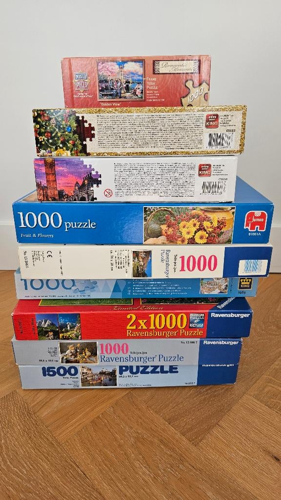 Puzzels, Ophalen, 500 t/m 1500 stukjes, Gebruikt, Legpuzzel