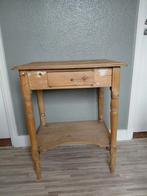 Oud tafeltje voor lampetstel of bloemen, Ophalen, 25 tot 50 cm, Rechthoekig, 50 tot 100 cm