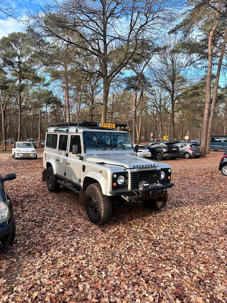 Land Rover Defender 2.5TD5 ST WGN 110 2002 Grijs, Auto's, Land Rover, Particulier, 4x4, Alarm, Elektrische ramen, Keyless entry